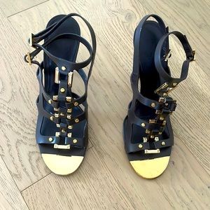 Brown Stiletto Tory Burch Sandal